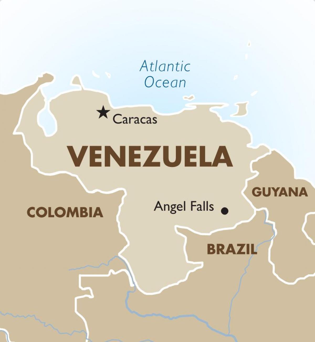 venezuela hoofdstad kaart