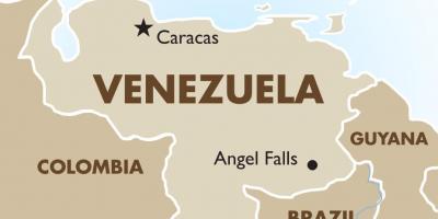 Venezuela hoofdstad kaart