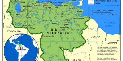Kaart van kaart de venezuela
